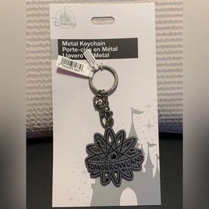 Tomorrowland Atom Metal Keychain Purse Charm Disney Parks